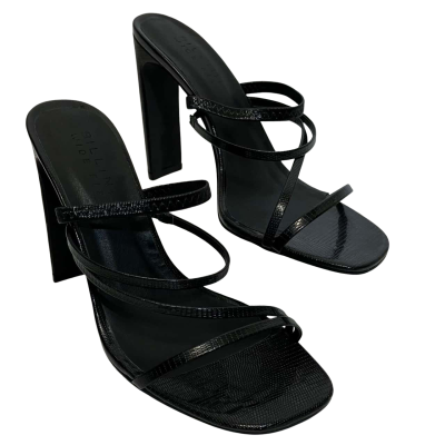 Billini Womens wide fit slides Size 8 Animal pattern / Black  