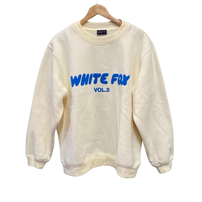 White Fox Womens  Size M / S Crew Neck Jumper Yellow 