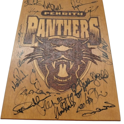Signed Penrith Panthers Sign 