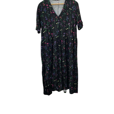 Taking Shape Womens  Size 12 Floral Dress Black  / Floral / Green / Pattern / Pink  / Purple 
