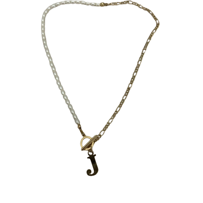 Unbranded Women's Short Necklace With Initial J