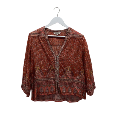 Arnhem Size 8 Beautiful Burnt Orange Floral Blouse
