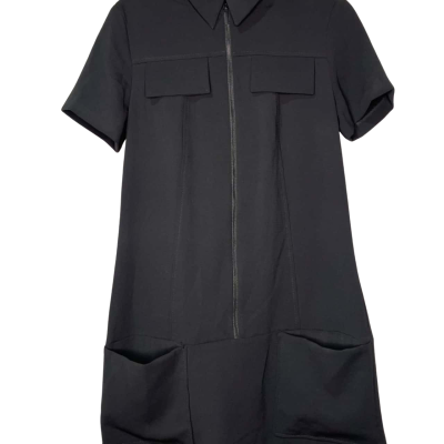 Cue Black dress with large pockets - Size 6