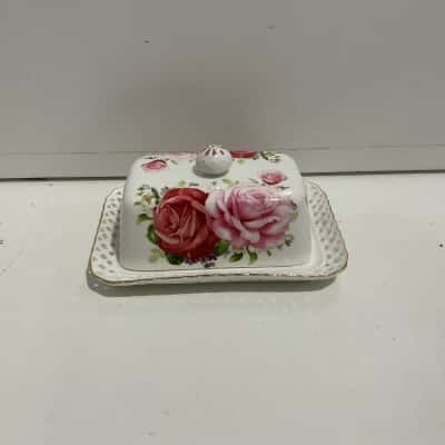 Rose Butter Dish