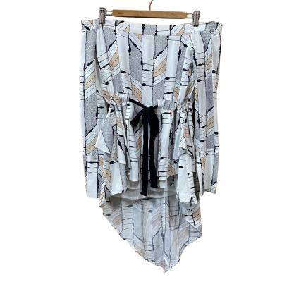 Sass & Bide Abstract Patterned Off-Shoulder Top Size 8