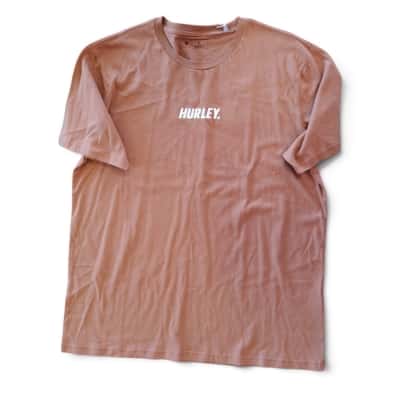 Hurley Mens Size L Short Sleeve T-shirt Brown New with Tags "fastline tee"