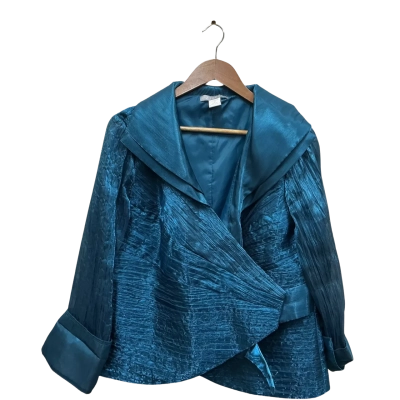 Liz Jordan Womens  Size L Blue top