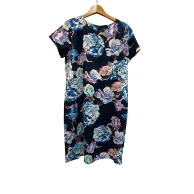Yesadress Womens  Size 14 Floral / Navy Blue dress