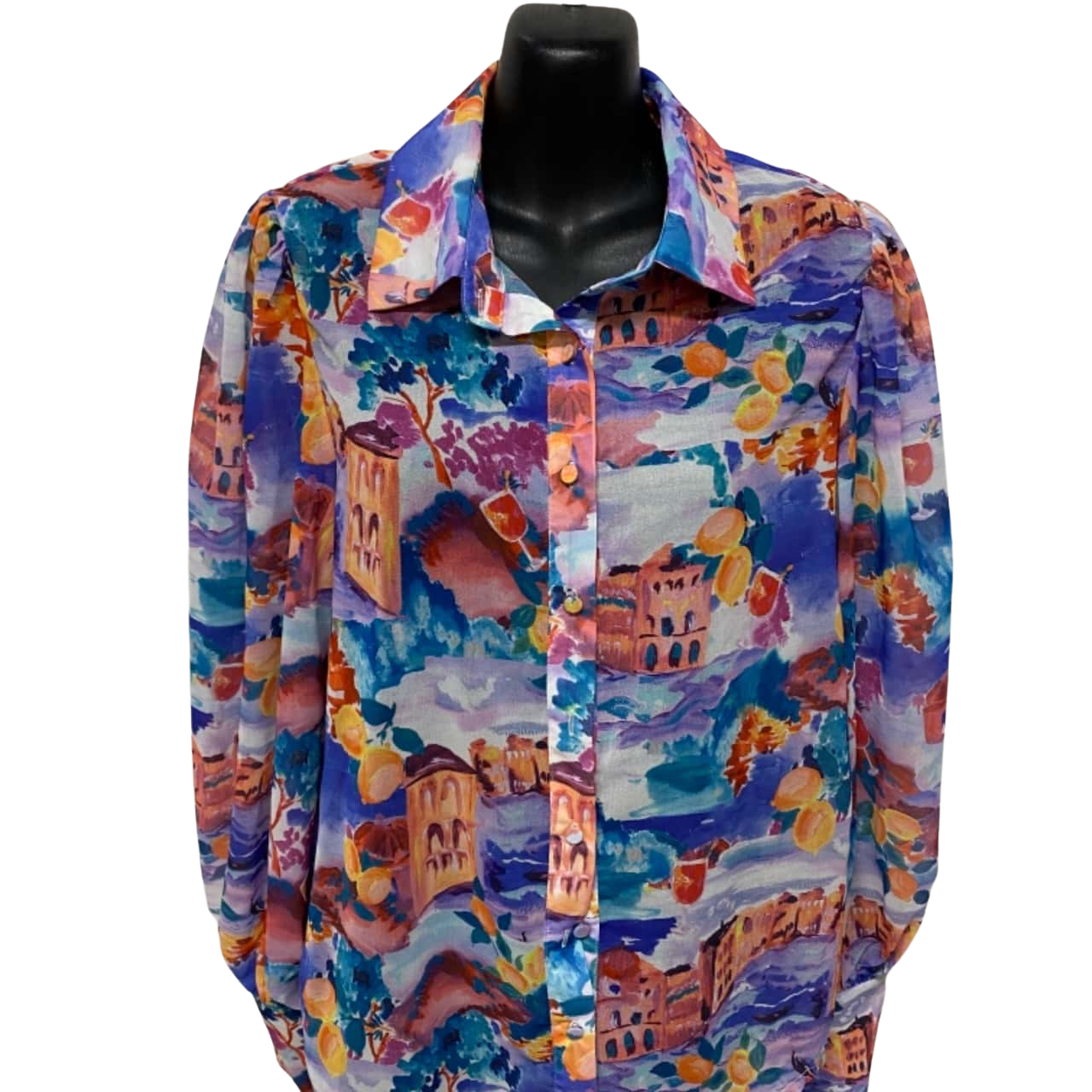 Long Sleeve With Stones Regular Blouse shu23sk04051