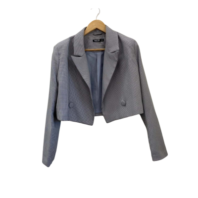 Nasty Gal Womens Pant Suit  Size 14 Black  / White Houndstooth 