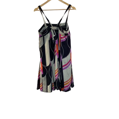 BNWT Bardot Womens  Size 14 Black  / Pattern Multi Strap Dress