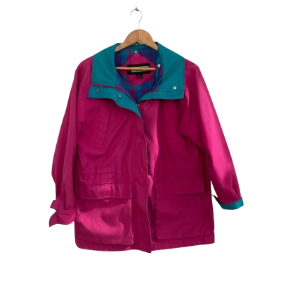 Pacific Trail Vintage Size L Performance Jacket Pink  / Teal 