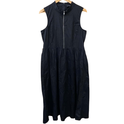 Dangerfield Black Zip-Front Dress Size 16