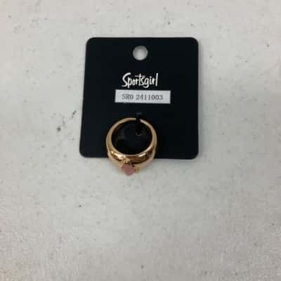 Sportsgirl Women’s Gold Toned Ring W/ Pink Stone