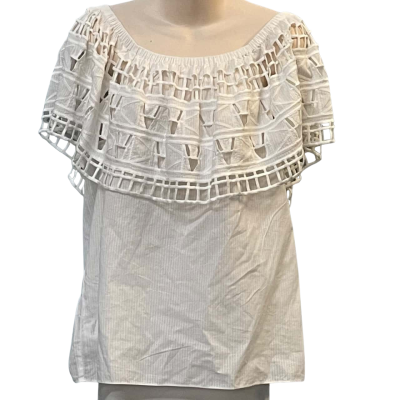 Country Road Womens  Size S Cropped Top / Off-the-shoulder Top White 