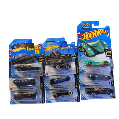 Hotwheels Batmobile Collection 9 cars 