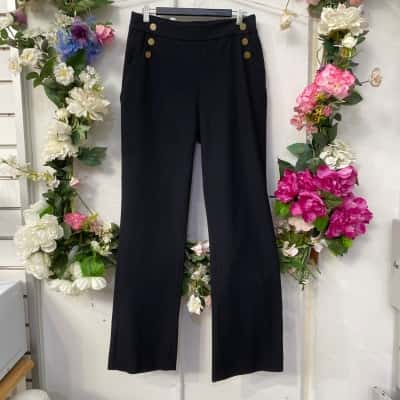 Saba Womens  Size 10 Ankle Length Pants Navy Blue 