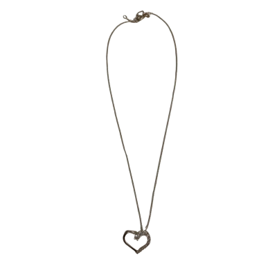  Women’s Sterling Silver Heart Pendant  Necklace 