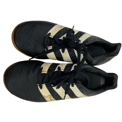 Adidas Womens  Size 7 Trainers Black  / Gold / White 