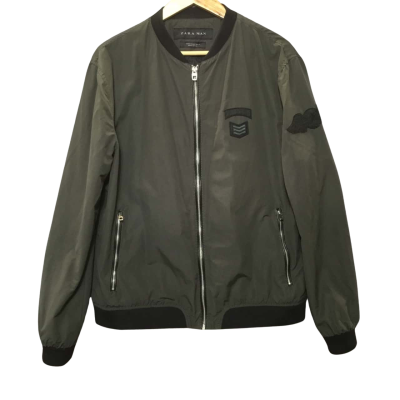 Zara Man Mens  Size XXL Dark Khaki Jacket 
