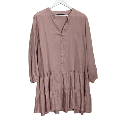 French Connection Womens  Size 14 Long Sleeve Dress Pink  