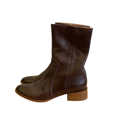 Eos Women's Size 41 Leather Boots Brown 