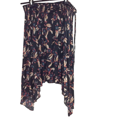 Country Road Womens  Size 10 Asymmetrical Hemline Skirt Blue / Floral / Navy Blue / Orange / Pink  / White 