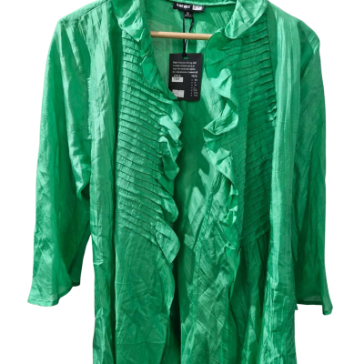  Womens  Size XL Blouse Green shemiz