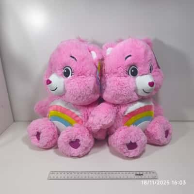 2x Care Bear Cheer Bears Pink As New 