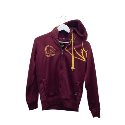 Brisbane Broncos NRL Teens Size 14 Maroon Hoodie Jumper