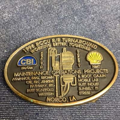 Handmade 1995 RCCU R/R Turnaround Belt Buckle