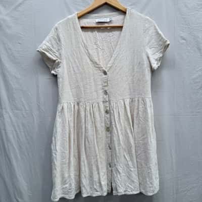 PETAL + PUP Beige Summer Dress Size 12