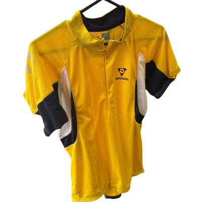 Diadora Mens  Size L Yellow Biker Top