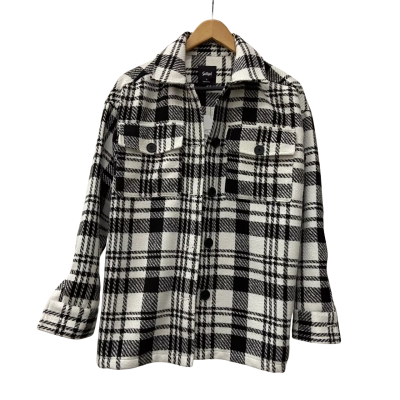 Sportsgirl Black & White Plaid Shacket Size 6
