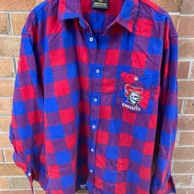 NRL Newcastle Knights Mens  Size XXXL Flannel Shirt 