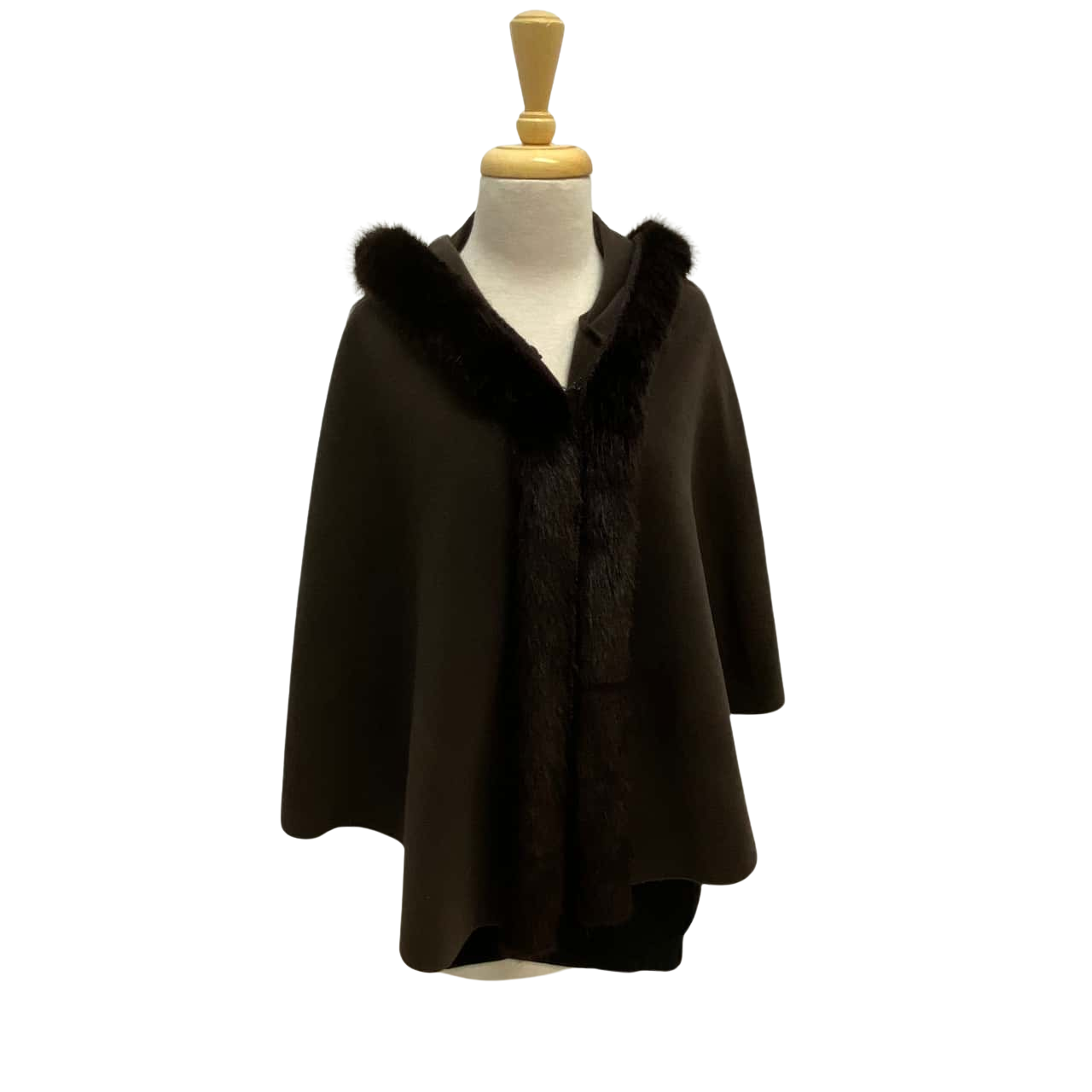 Brown Cape Shawl. Size One (s)