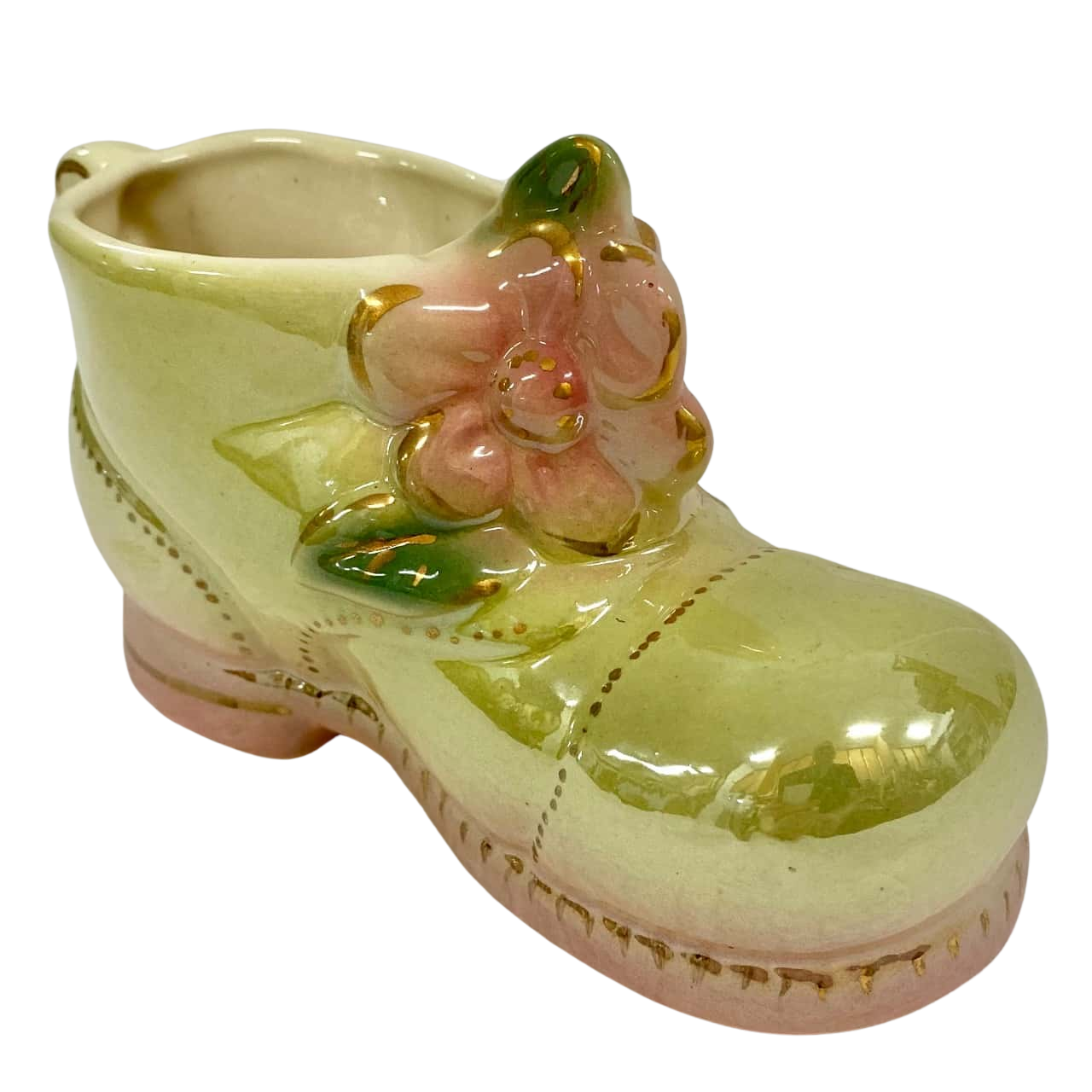 Vintage Shoe Vase /Planter 16cm long (s)