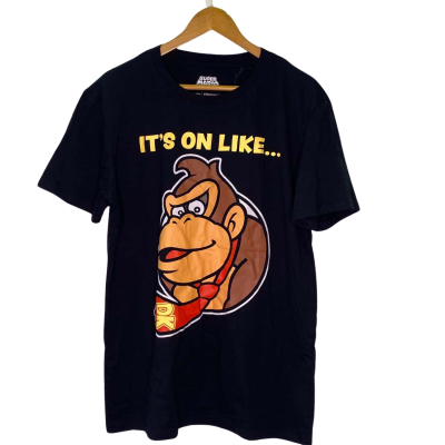  Zing Mens  Size L Short Sleeve T-shirt Black  / Multicoloured 