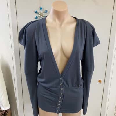  Womens  Bellabwear  puff sleeve Cardigan Size L / M 