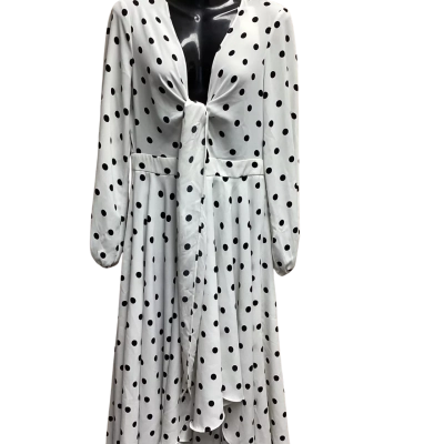 Sheike Womens  Size 8 Cocktail Dress Polka Dot 