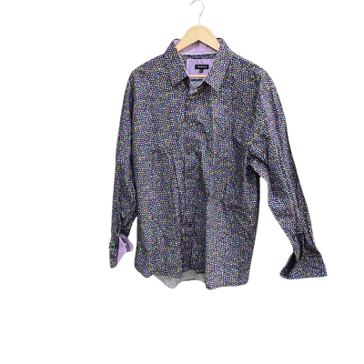 Berlin Mens  Size XXXL Long Sleeve Shirt Black  / Blue / Green / Polka Dot / Purple / Yellow 