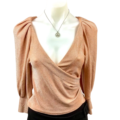 Sheike Womens Laluna Shimmer Top  Peach - Size 8