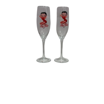Betty Boop  champagne glass set 