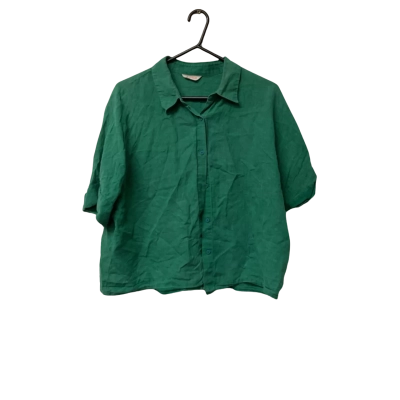 Womens Gorman Size M Green Button Up Top 