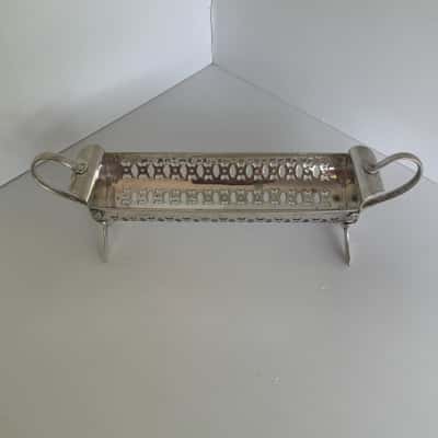 Vintage EPNS Silver Cracker Tray / Biscuit Caddy