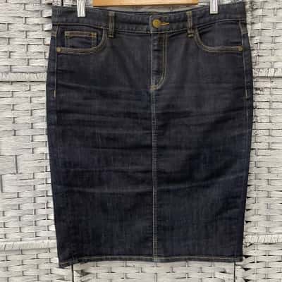 Sportscraft Womens  Size 10 Denim Skirt Blue 