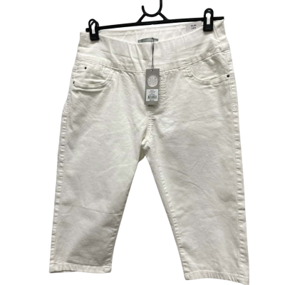 Katies Womens  Size 12 Cropped Pants White 