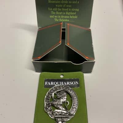 Scottish clan crest badge farquharson