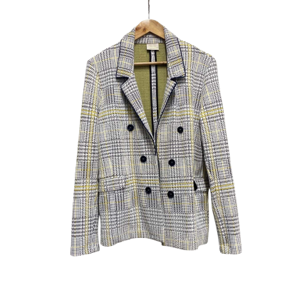 rich&royal Womens  Size L Blazer Black  / Pattern / White 