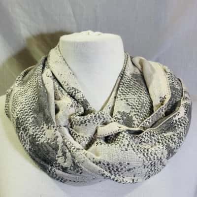 MIMCO Scarf Black / Cream / Pink  